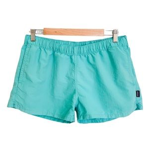 PATAGONIA Barely Baggie Drawstring Shorts L Teal
